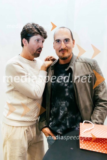  Tomaž Mihelič - Marlenna, član skupine Sestre;  Vid  Valič, stand-up komik, voditeljNina Pušlar napolnila Stožice