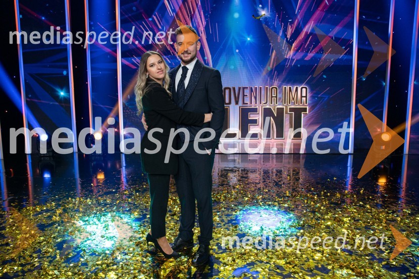  Nina Kljun;  Domen Kljun, pevecZmagovalec letošnjih Talentov je Domen Kljun