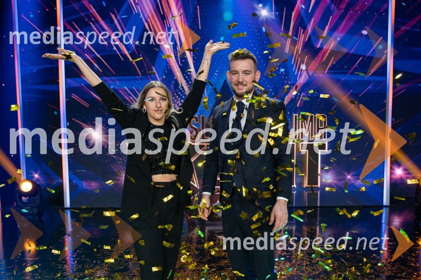  Nina Kljun;  Domen Kljun, pevecZmagovalec letošnjih Talentov je Domen Kljun