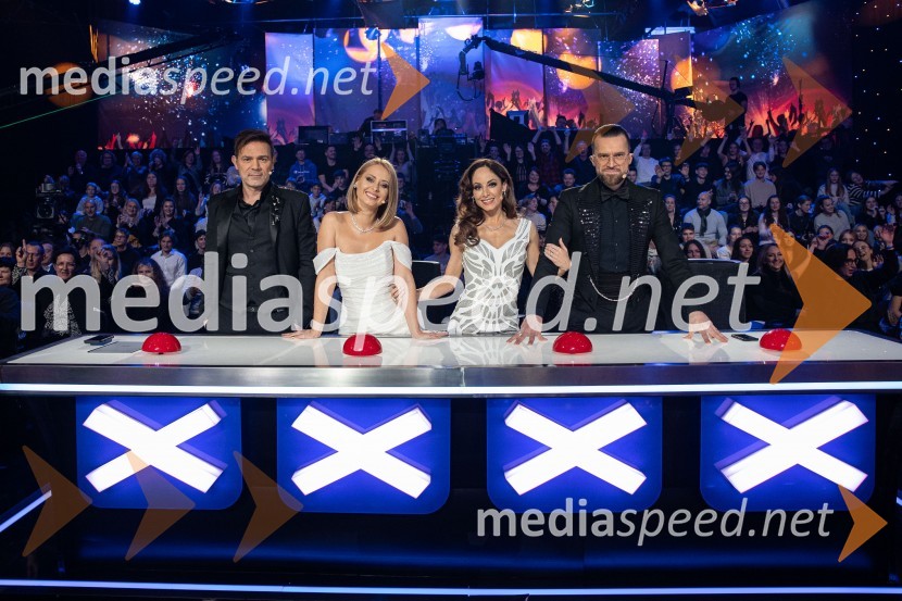  Lado Bizovičar, igralec;  Marjetka Vovk, pevka, duo Maraaya;  Ana Klašnja, balerina;  Andrej Škufca, štirikratni svetovni plesni prvak in plesni sodnikZmagovalec letošnjih Talentov je Domen Kljun