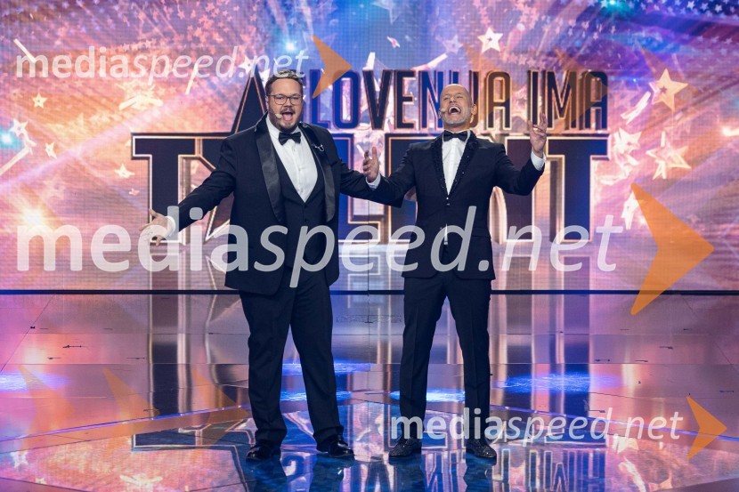  Sašo Stare, stand up komik, voditelj;  Peter Poles, televizijski voditeljZmagovalec letošnjih Talentov je Domen Kljun