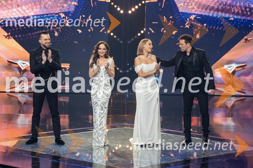  Andrej Škufca, štirikratni svetovni plesni prvak in plesni sodnik;  Ana Klašnja, balerina;  Marjetka Vovk, pevka, duo Maraaya;  Lado Bizovičar, igralecZmagovalec letošnjih Talentov je Domen Kljun