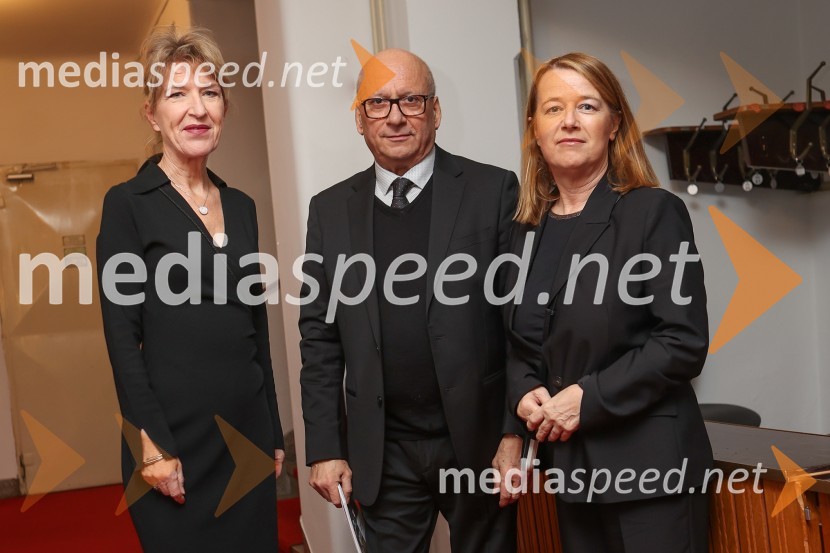  Vesna Jurca Tadel, ravnateljice SNG Drama Ljubljana;  Janez Pipan, režiser;  Petra Škofic, vodja kabineta predsednika Vlade Republike SlovenijeKar hočete, premiera Shakespearove drame v SNG Drama Ljubljana