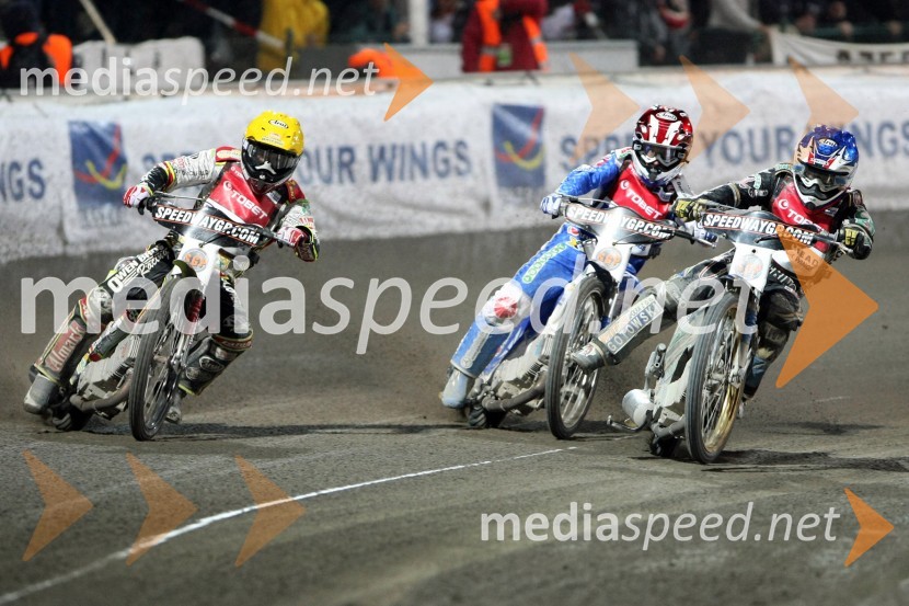 Leigh Adams (Avstralija), Nicki Pedersen (Danska), Emil Sayfutdinov (Rusija)
PolfinaleSPEEDWAY Grand Prix, VN Češke 2009