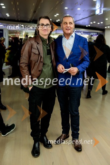  Aleksandar  Popovski, režiser, umetniški direktor Drame SNG Maribor;  Danilo Rošker, direktor SNG MariborPod svobodnim soncem, premiera koprodukcijske uprizoritve v Cankarjevem domu