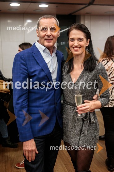  Danilo Rošker, direktor SNG Maribor;  Eva Kraš, igralkaPod svobodnim soncem, premiera koprodukcijske uprizoritve v Cankarjevem domu