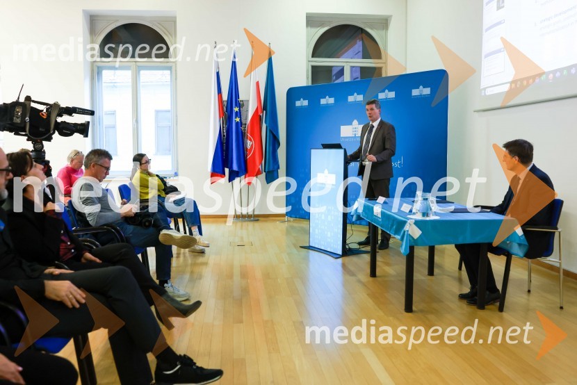 prof. dr. Horst Bischof, rektor TU Graz; prof. dr. Zdravko Kačič, rektor Univerze v MariboruPodpis sporazuma o sodelovanju med Univerzo v Mariboru in Tehniško univerzo v Gradcu