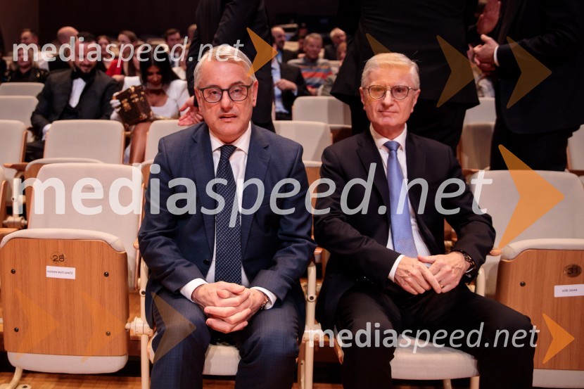  Matjaž Han, minister za gospodarski razvoj in tehnologijo;  Franjo Bobinac, podpredsednik in generalni direktor za globalni marketing, Hisense International., predsednik Rokometne zveze SlovenijeŠportnik leta 2023