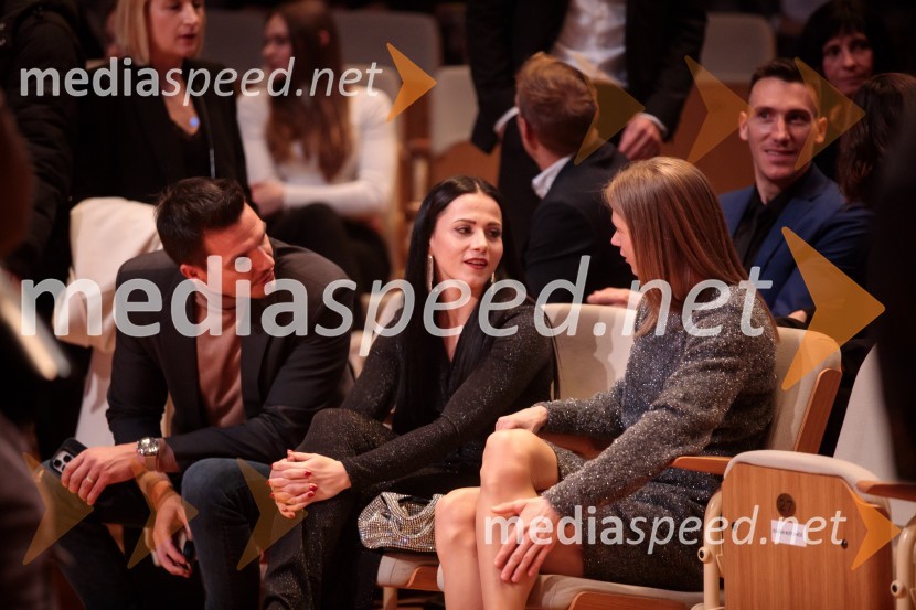  Jan Ternjak, direktor Športne agencije Proelium;  Gloria Kotnik, deskarka na snegu ;  Tina Šutej, atletinjaŠportnik leta 2023