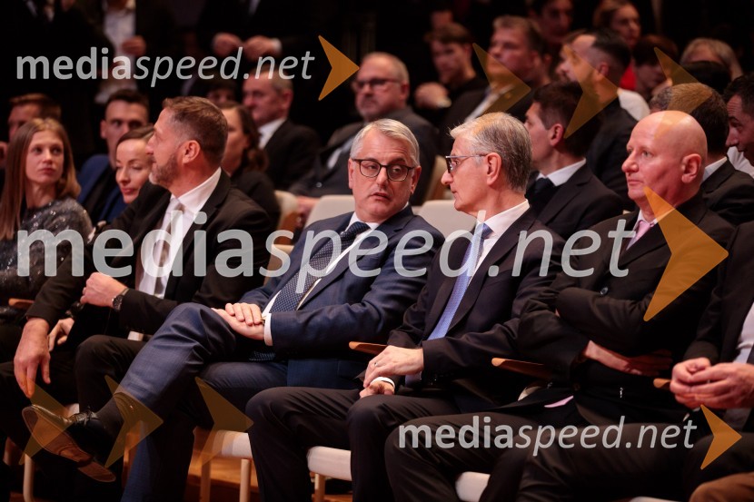  Klemen Boštjančič, minister za finance;  Matjaž Han, minister za gospodarski razvoj in tehnologijo;  Franjo Bobinac, podpredsednik in generalni direktor za globalni marketing, Hisense International., predsednik Rokometne zveze SlovenijeŠportnik leta 2023