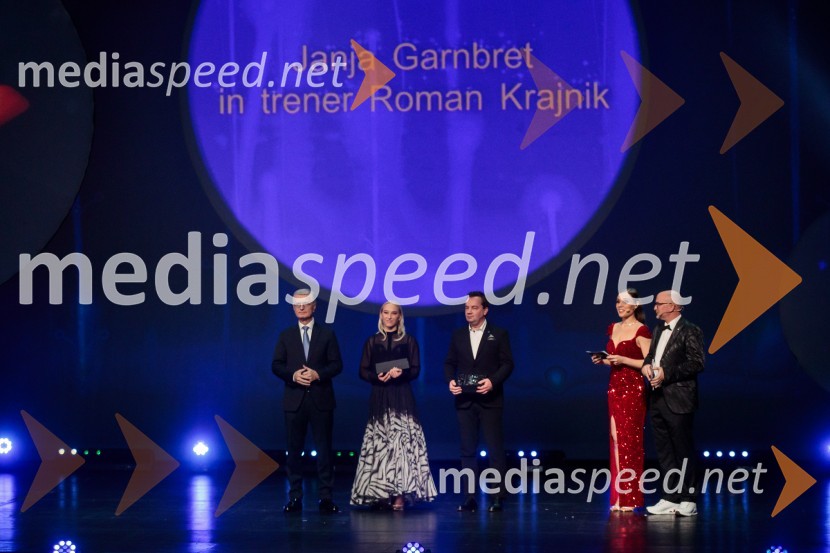  Franjo Bobinac, podpredsednik in generalni direktor za globalni marketing, Hisense International., predsednik Rokometne zveze Slovenije;  Janja Garnbret, športna plezalka;  Roman Krajnik, trener Janje Garnbret;  Flora Ema Lotrič, pevka;  Anže Bašelj, voditeljŠportnik leta 2023