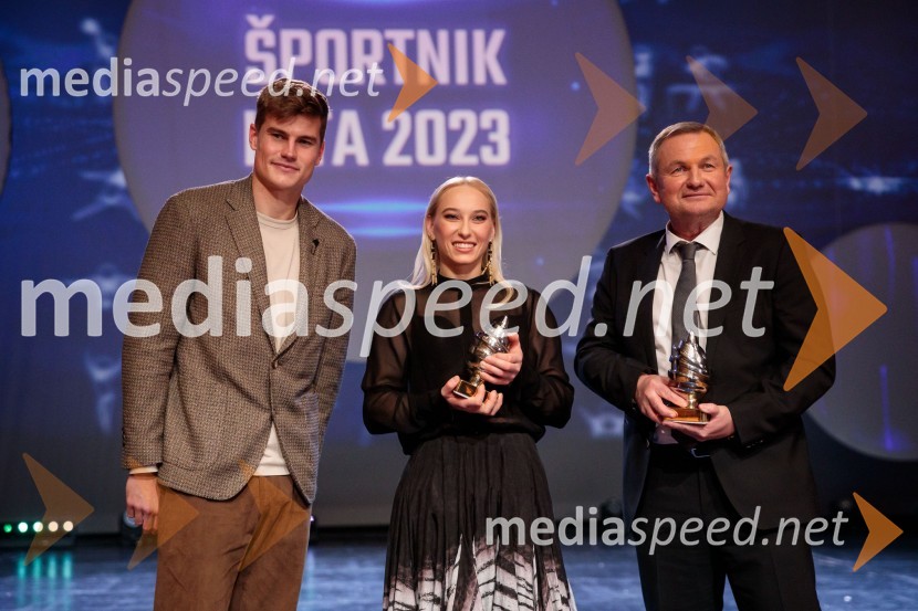  Jaka Bijol, nogometaš, PFC CSKA Moskva;  Janja Garnbret, športna plezalka;  Matjaž Kek, selektor slovenske nogometne reprezentanceŠportnik leta 2023