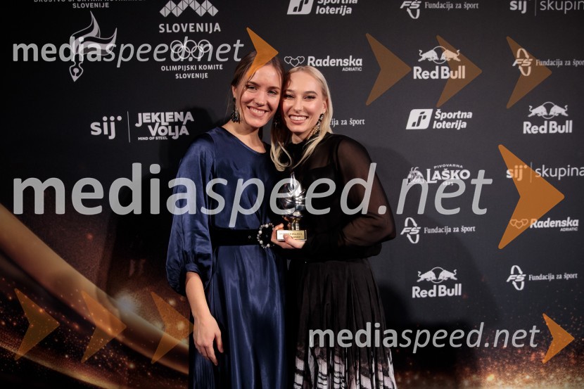  Tamara  Vidmar;  Janja Garnbret, športna plezalkaŠportnik leta 2023