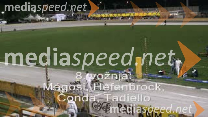 8. vožnja:
Christian Hefenbrock, Norbert Magosi, Aleksander Čonda, Mattia TadielloSPEEDWAY, SP ekip, kvalifikacije 1