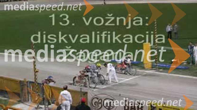 13. vožnja - Matej Žagar: priprave na start kot vzrok za diskvalifikacijoSPEEDWAY, SP ekip, kvalifikacije 1