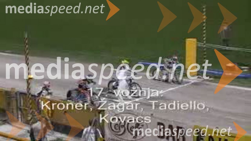 17. vožnja:
Tobias Kroner, Matej Žagar, Mattia Tadiello, Roland KovacsSPEEDWAY, SP ekip, kvalifikacije 1