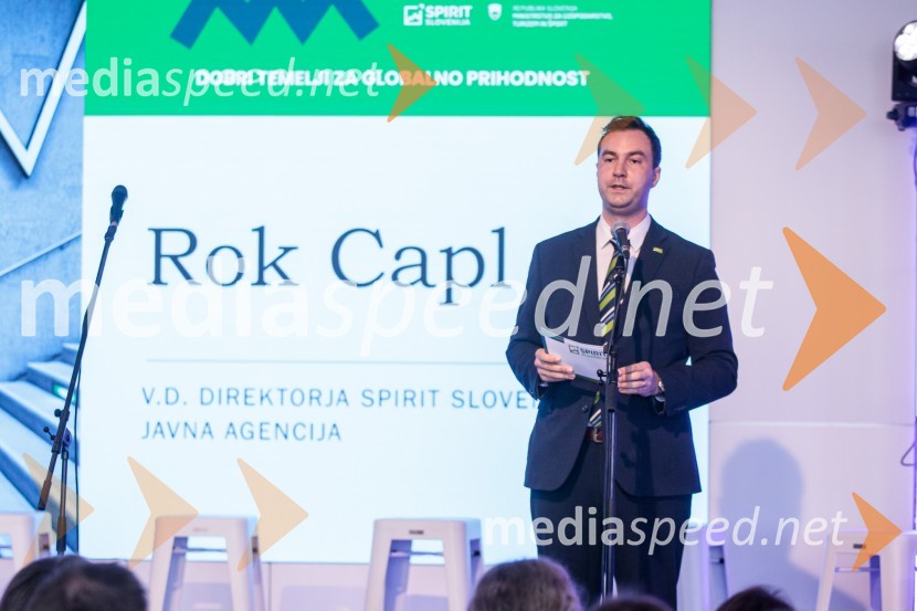  Rok Capl, v.d. direktor, Spirit SloveniaLetno srečanje prevzemnikov in naslednikov podjetij »Dobri temelji za globalno prihodnost«