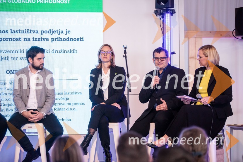  Marko Gorjak, predsednik, Območna obrtno-podjetniška zbornica Maribor;  Mateja  Ahej, partnerka in direktorica, Targo finance d.o.o. ;  Peter Fingušt, odvetnik;  Mojca Pehant, RetorikLetno srečanje prevzemnikov in naslednikov podjetij »Dobri temelji za globalno prihodnost«