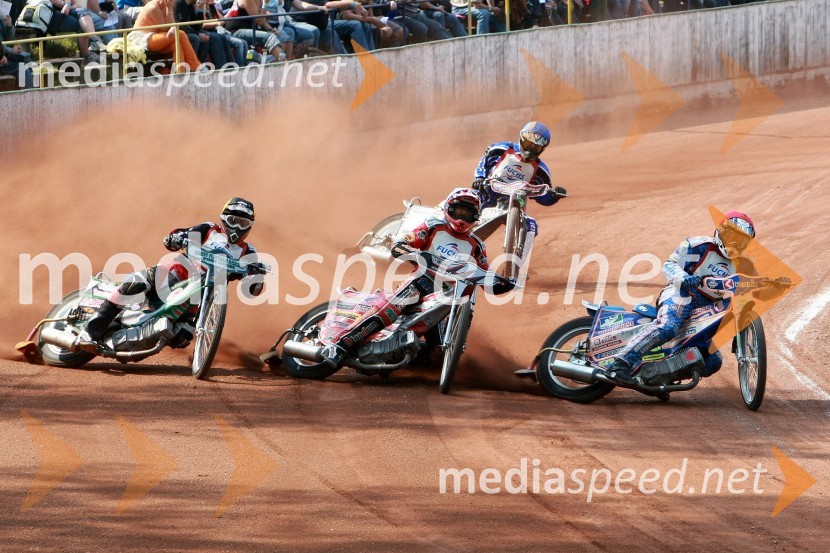 Mathieu Tressarieu, Ivan Vargek, Hrvaška, Francija, Aleksander Čonda, Slovenija, Matija Duh, Slovenija 
SPEEDWAY, Evropsko prvenstvo članov, kvalifikacije