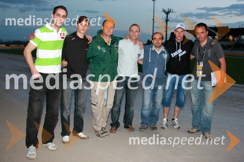 Ekipa Slovenije po ogledu stezeSPEEDWAY, SP ekip, kvalifikacije 1