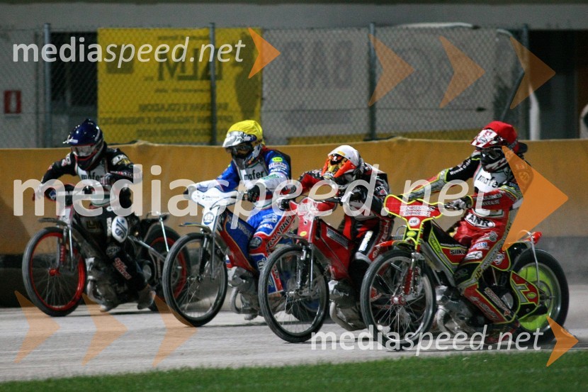 Jozsef Tabaka, Madžarska, Izak Šantej, Slovenija, Guglielmo Franchetti, Italija, Christian Hefenbrock, NemčijaSPEEDWAY, SP ekip, kvalifikacije 1