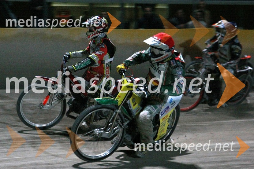 Denis Štojs, Slovenija, Martin Smolinski, Nemčija, Jozsef Tabaka, MadžarskaSPEEDWAY, SP ekip, kvalifikacije 1