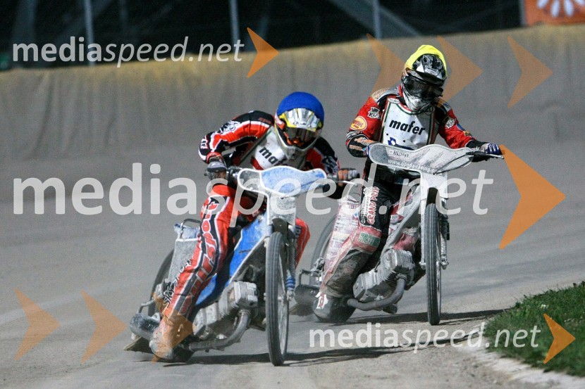 Mattia Carpanese, Italija, Aleksander Čonda, SlovenijaSPEEDWAY, SP ekip, kvalifikacije 1