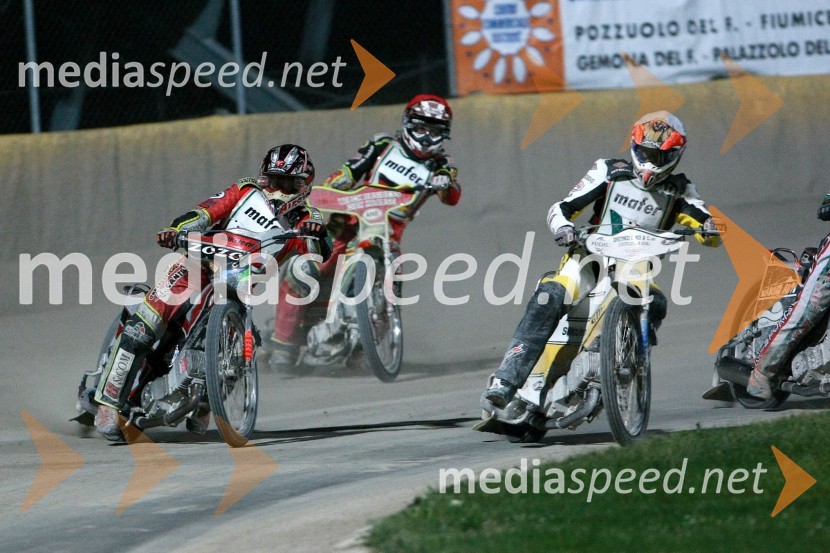 Denis Štojs, Slovenija, Christian Hefenbrock, Nemčija, Mattia Tadiello, ItalijaSPEEDWAY, SP ekip, kvalifikacije 1