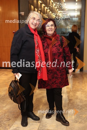 dr. Ljubica Jelušič, poslanka stranke SD;  Branka Bezeljak, slavistkaPohorski bataljon, premiera predstave v MGL