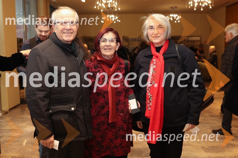 dr. Ivan Svetlik, nekdanji rektor Univerze v Ljubljani;  Branka Bezeljak, slavistka; dr. Ljubica Jelušič, poslanka stranke SDPohorski bataljon, premiera predstave v MGL
