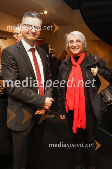  Marjan  Šarec, minister za obrambo; dr. Ljubica Jelušič, poslanka stranke SDPohorski bataljon, premiera predstave v MGL