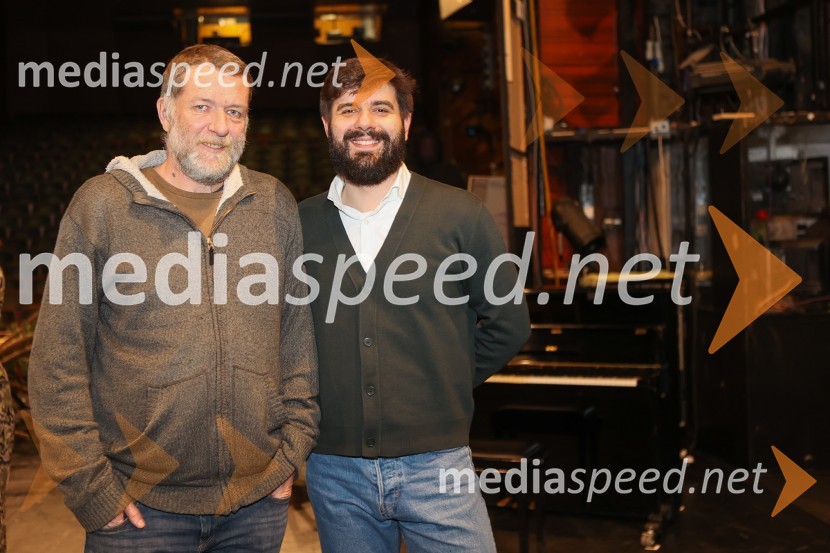  Jernej Lorenci, gledališki režiser;  Dino Pešut, dramaturg in dramatikPohorski bataljon, premiera predstave v MGL