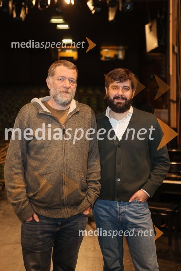  Jernej Lorenci, gledališki režiser;  Dino Pešut, dramaturg in dramatikPohorski bataljon, premiera predstave v MGL