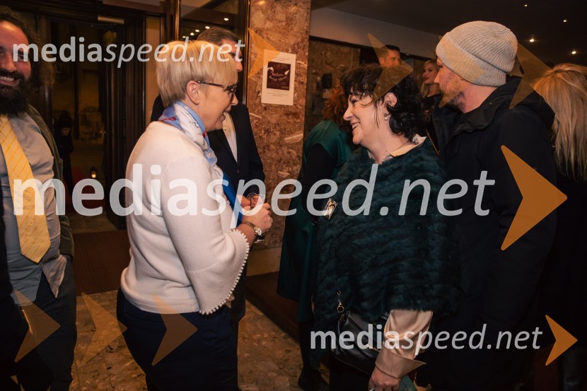 dr. Nataša Pirc Musar, predsednica Republike Slovenije;  ... Harun in morje zgodb, premiera, Prešernovo gledališče Kranj