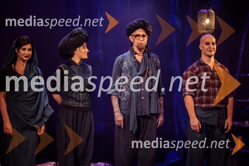  Vesna Pernarčič, igralka;  Živa Selan, igralka;  Borut  Veselko, igralec;  Dominik Vodopivec, igralecHarun in morje zgodb, premiera, Prešernovo gledališče Kranj