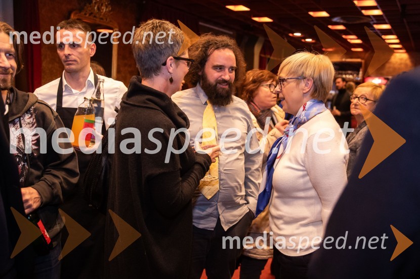  Mirjam Drnovšček, direktorica, SNG Nova Gorica;   Jure Novak, režiser, direktor, Prešernovo gledališče Kranj; dr. Nataša Pirc Musar, predsednica Republike SlovenijeHarun in morje zgodb, premiera, Prešernovo gledališče Kranj