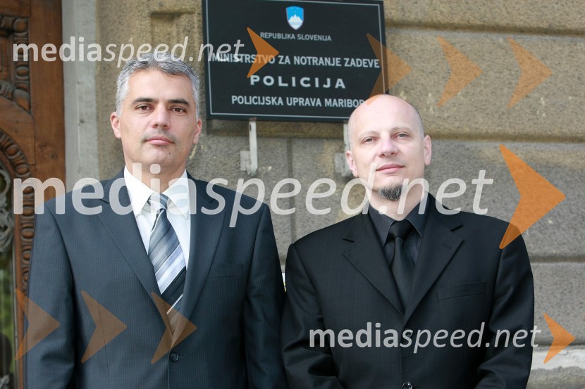 Danijel Lorbek, direktor Policijske uprave Maribor in Bartolo Lampret, tiskovni predstavnik Policijske uprave MariborBartolo Lampret, tiskovni predstavnik Policijske uprave Maribor
