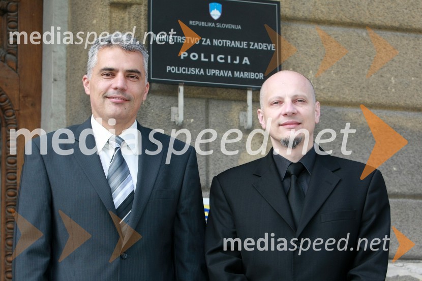 Danijel Lorbek, direktor Policijske uprave Maribor in Bartolo Lampret, tiskovni predstavnik Policijske uprave MariborBartolo Lampret, tiskovni predstavnik Policijske uprave Maribor