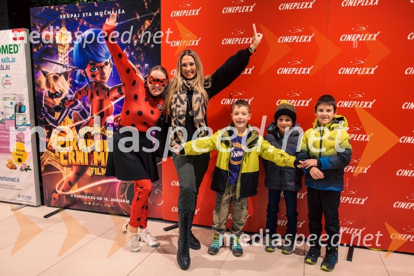  ... ;  Kaly Kolonič, voditeljica, lastnica licence World Top Model Slovenia in lastnica PR Agencije Ekskluzivno;  ... ;  ... ;  ... Miraculous Pikapolona & Črni maček: Film, premiera v Cineplexx Ljubljana