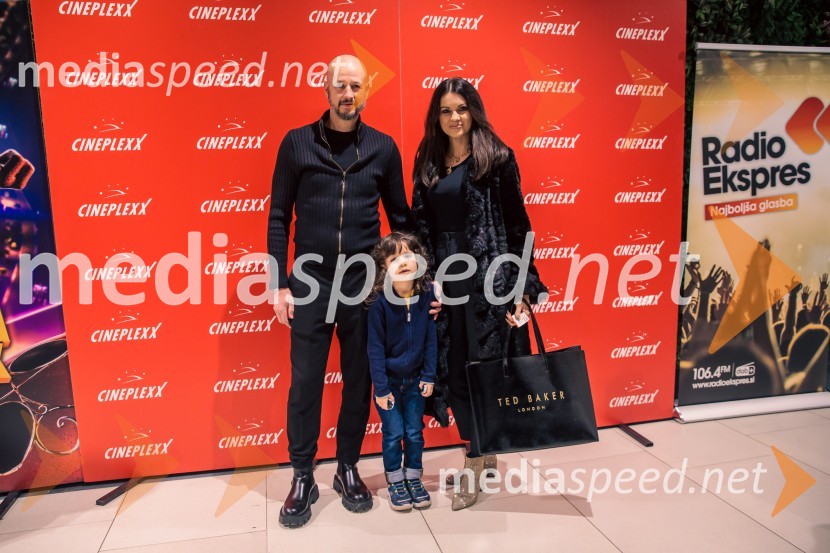  Dejan Kontrec, generalni sekretar, Hokejska zveza Slovenije;  Marlon Kontrec;  Nina Osenar Kontrec, pevka, voditeljica, modelMiraculous Pikapolona & Črni maček: Film, premiera v Cineplexx Ljubljana