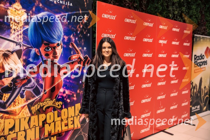  Nina Osenar Kontrec, pevka, voditeljica, modelMiraculous Pikapolona & Črni maček: Film, premiera v Cineplexx Ljubljana