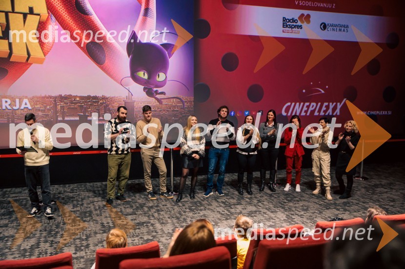  Klemen Bučan, radijski voditelj, stand-up komik, DJ;  ... ;  Uroš Steklasa, glasbenik;  Tjaša Hrovat Steklasa, pevka;  Žiga Bunič, igralec;  Tadeja Vaupotič, voditeljica;  Ana Mandič Kalan;  Tina Resman, igralka;  Maja Kokolj Jovanovič, otroška animatorka, voditeljica in pevka;  Špela Kravogel, režiserka in dramaturginjaMiraculous Pikapolona & Črni maček: Film, premiera v Cineplexx Ljubljana