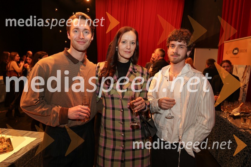  Luka Bokšan, igralec; dr. Mateja Gaber, predsednica Akademskega zbora Filozofske fakultete;  Rok Roudi, umetnik in notranji oblikovalecSkopuh, premiera v SNG Drama Ljubljana