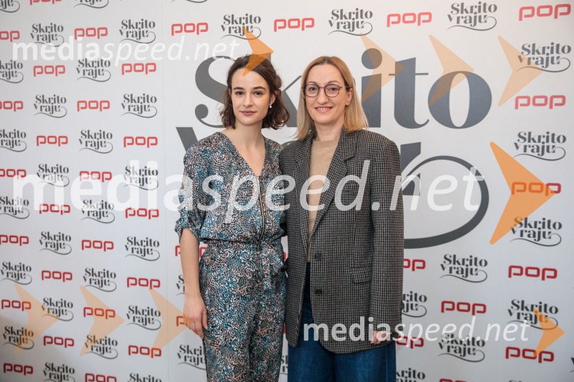  Gaja Filač, igralka;  Stella Litou, CEO CME AdriaPrihaja nova slovenska serija SKRITO V RAJU