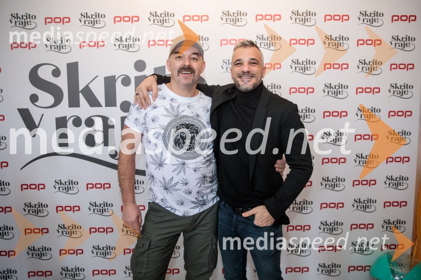  Gaber K. Trseglav, igralec;  Primož Vrhovec, igralecPrihaja nova slovenska serija SKRITO V RAJU