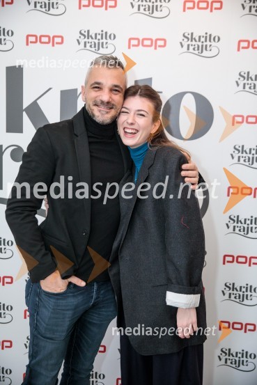  Primož Vrhovec, igralec;  Mila Peršin, igralkaPrihaja nova slovenska serija SKRITO V RAJU