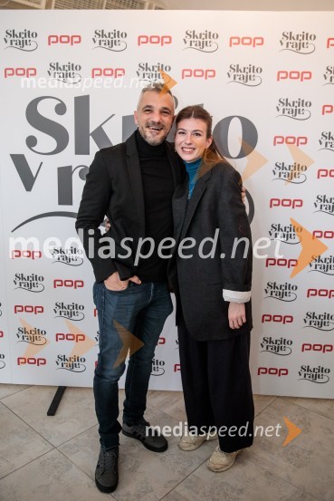  Primož Vrhovec, igralec;  Mila Peršin, igralkaPrihaja nova slovenska serija SKRITO V RAJU