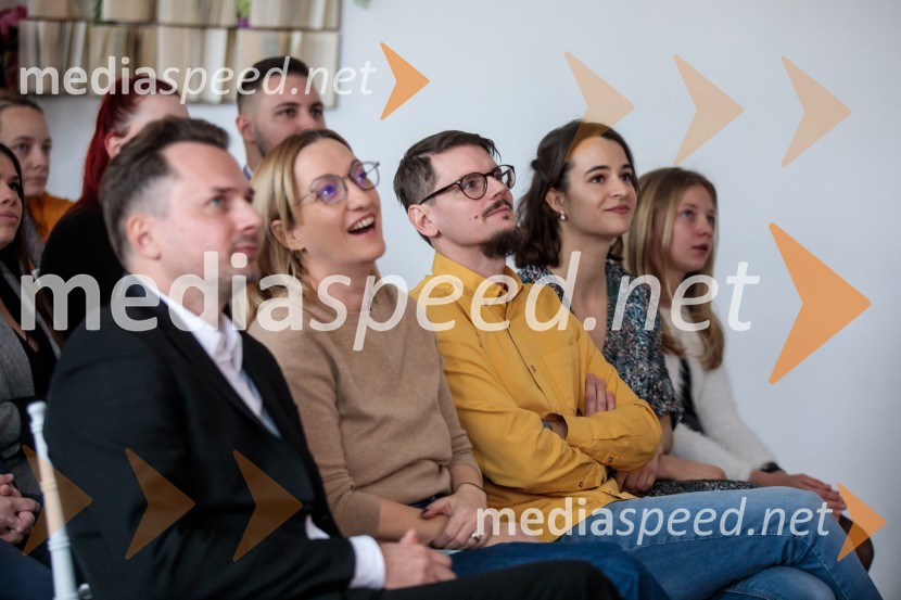  Nikolaj Vodošek, režiser;  Gaja Filač, igralkaPrihaja nova slovenska serija SKRITO V RAJU