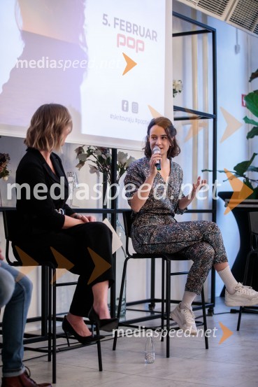  Ota Širca Roš, voditeljica;  Gaja Filač, igralkaPrihaja nova slovenska serija SKRITO V RAJU