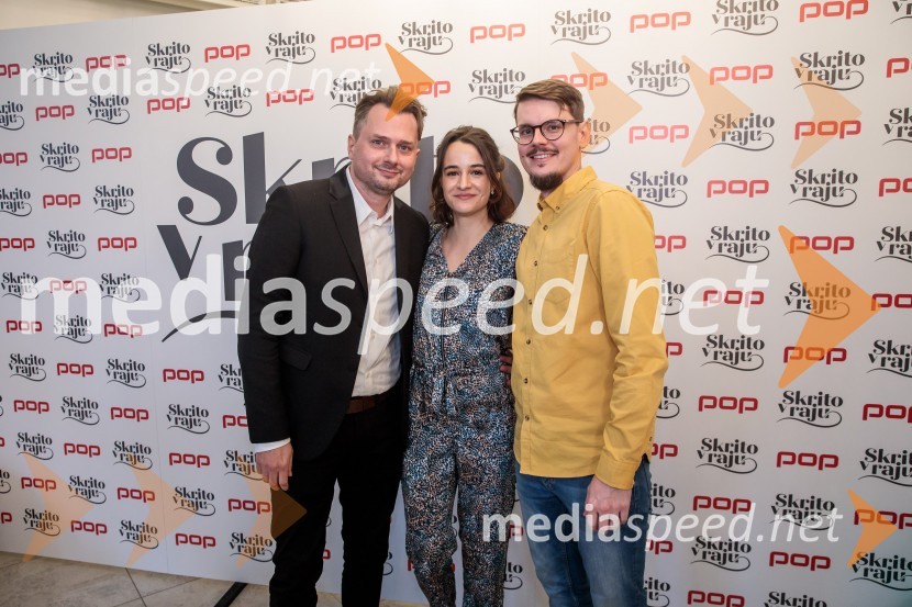  Dejan Krupić, igralec;  Gaja Filač, igralka;  Nikolaj Vodošek, režiserPrihaja nova slovenska serija SKRITO V RAJU